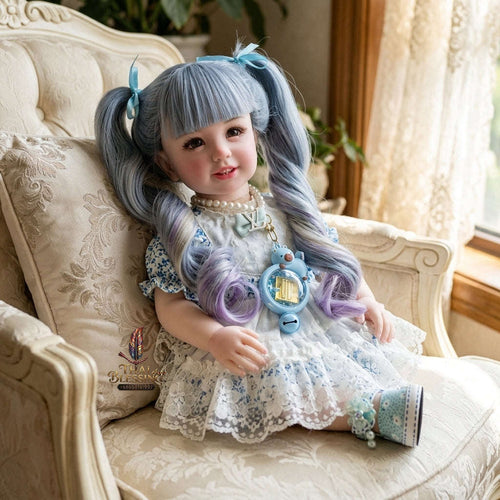 Authentic Thai 22-Inch Handmade Full-Vinyl Body Kumaree Look Thep Spirit Child Doll - for Extreme Metta Charm, Business Wealth & Luck