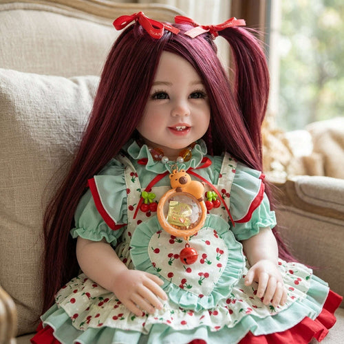 Authentic Thai 22-Inch Handmade Full-Vinyl Body Kumaree Look Thep Spirit Child Doll - for Extreme Metta Charm, Business Wealth & Luck