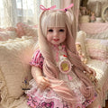 Authentic Thai 22-Inch Handmade Full-Vinyl Body Kumaree Look Thep Spirit Child Doll - for Extreme Metta Charm, Business Wealth & Luck