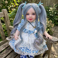 Authentic Thai 22-Inch Handmade Full-Vinyl Body Kumaree Look Thep Spirit Child Doll - for Extreme Metta Charm, Business Wealth & Luck