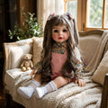Authentic Thai 22-Inch Handmade Full-Vinyl Body Kumaree Look Thep Spirit Child Doll - for Extreme Metta Charm, Business Wealth & Luck Thai Blessing Co By RURUECHA