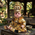 Authentic Thai 22-Inch Premium Khon Rishi Hermit Look Thep Kuman Thong Spirit Child Doll - for Extreme Metta Charm, Business Wealth & Teacher Blessings Thai Blessing Co By RURUECHA