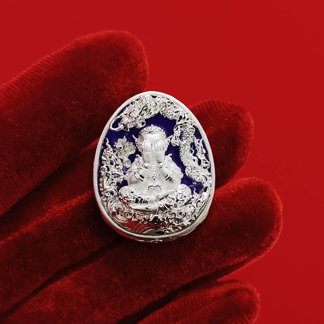 Authentic Thai Amulet for Wealth - Phra Pidta Mahalarp Amulet with Powerful Blessings