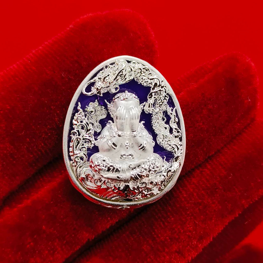 Authentic Thai Amulet for Wealth - Phra Pidta Mahalarp Amulet with Powerful Blessings