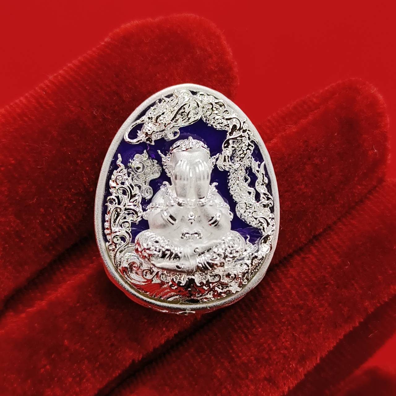 Authentic Thai Amulet for Wealth - Phra Pidta Mahalarp Amulet with Powerful Blessings