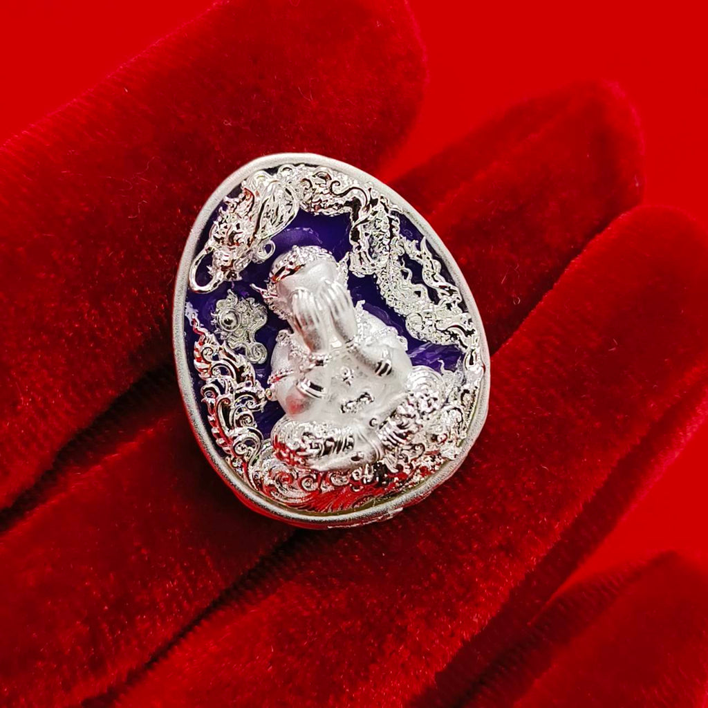 Authentic Thai Amulet for Wealth - Phra Pidta Mahalarp Amulet with Powerful Blessings