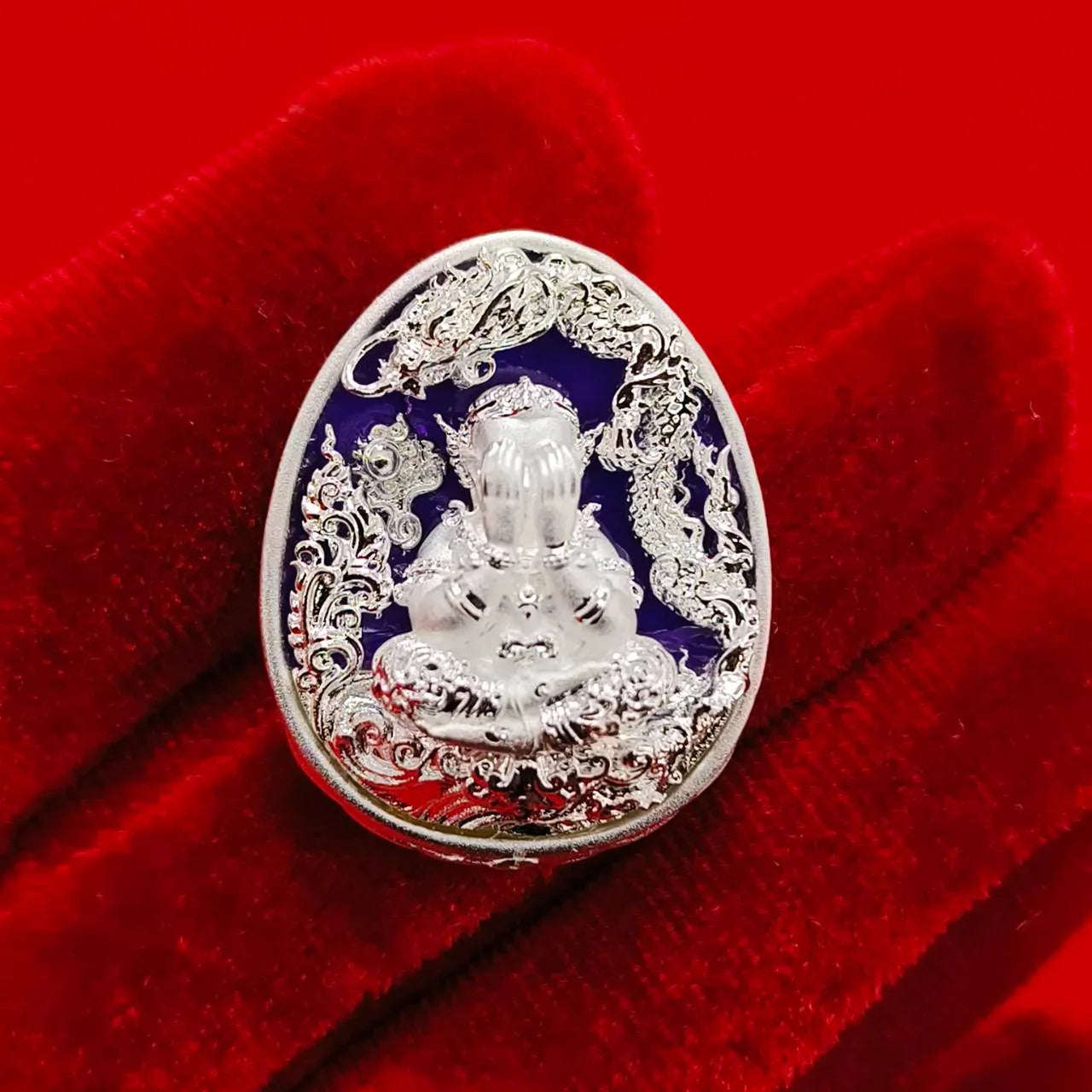 Authentic Thai Amulet for Wealth - Phra Pidta Mahalarp Amulet with Powerful Blessings