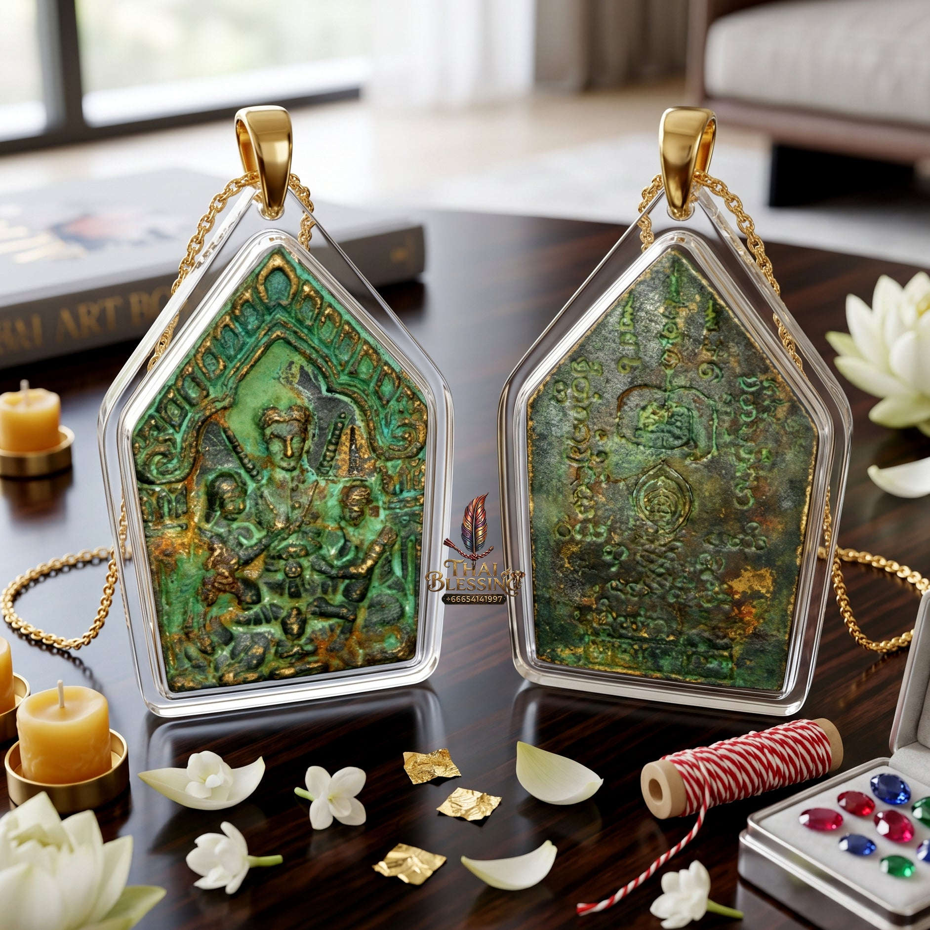 ✨🔮👑 Authentic Thai Amulet Khun Phaen - Master Sarika Resource Feeding Medallion (4.0x2.6 cm), Ajarn Ong-Art 2025 Luxury Nawa Metal Limited Edition