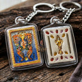 Authentic Thai Amulet "King of Butterflies Thep Chamlaeng Phamon Sacred Powder Pendant" Consecrated by Kruba Krissana Intawanno, Weruwan Monastery B.E. 2555 (2012) Thai Blessing Co By RURUECHA