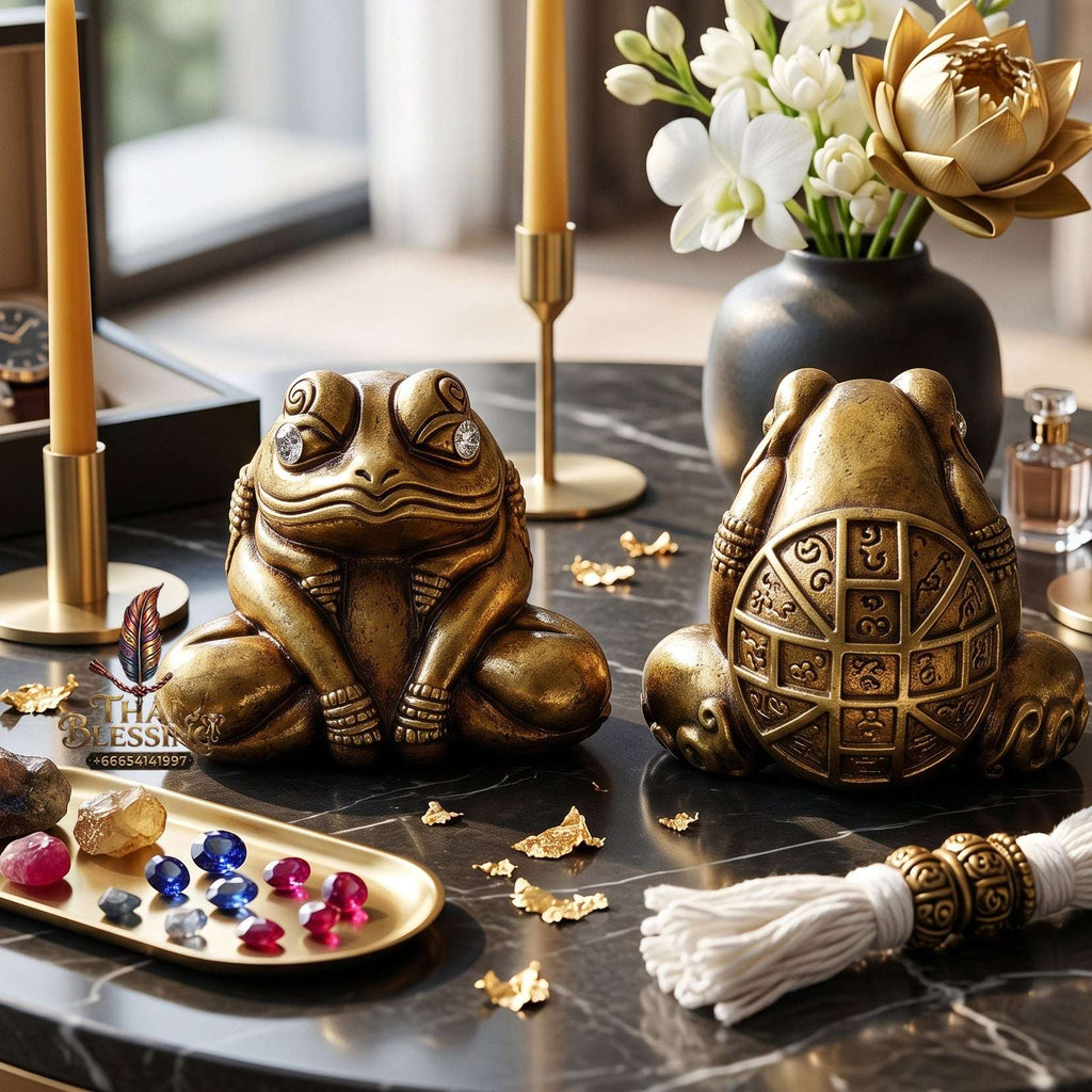 Authentic Thai Amulet Kop Kin Duean Moon-Devouring Liquidity Node - Khru Ba Chai Ya Patthaphi 2019, Sacred Nuea Samrit Bronze Sculpture, Elite Capital Extraction Asset & Asymmetric Brand Prosperity Token 2 Thai Blessing Co By RURUECHA