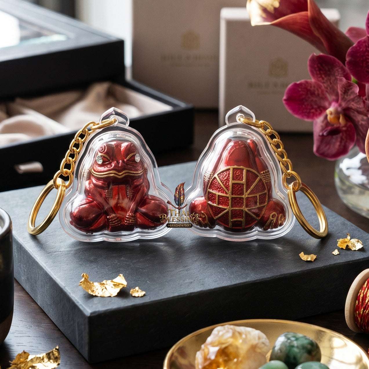 Authentic Thai Amulet Kop Kin Duean Moon-Devouring Liquidity Node - Khru Ba Chai Ya Patthaphi 2019, Sacred Nuea Samrit Bronze Sculpture, Elite Capital Extraction Asset & Asymmetric Brand Prosperity Token 3 Thai Blessing Co By RURUECHA
