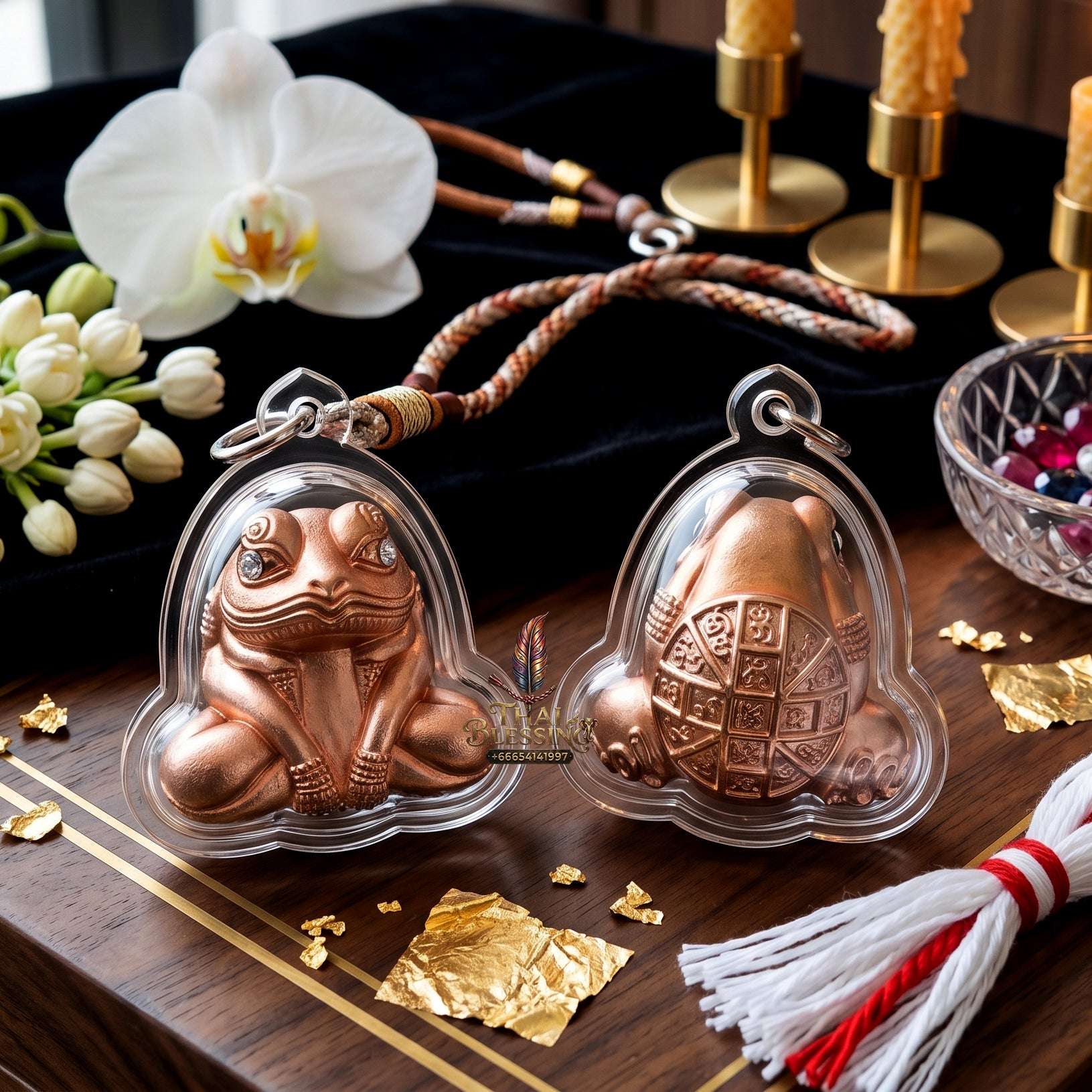 Authentic Thai Amulet Kop Kin Duean Moon-Devouring Liquidity Node - Khru Ba Chai Ya Patthaphi 2019, Sacred Nuea Samrit Bronze Sculpture, Elite Capital Extraction Asset & Asymmetric Brand Prosperity Token 5 Thai Blessing Co By RURUECHA