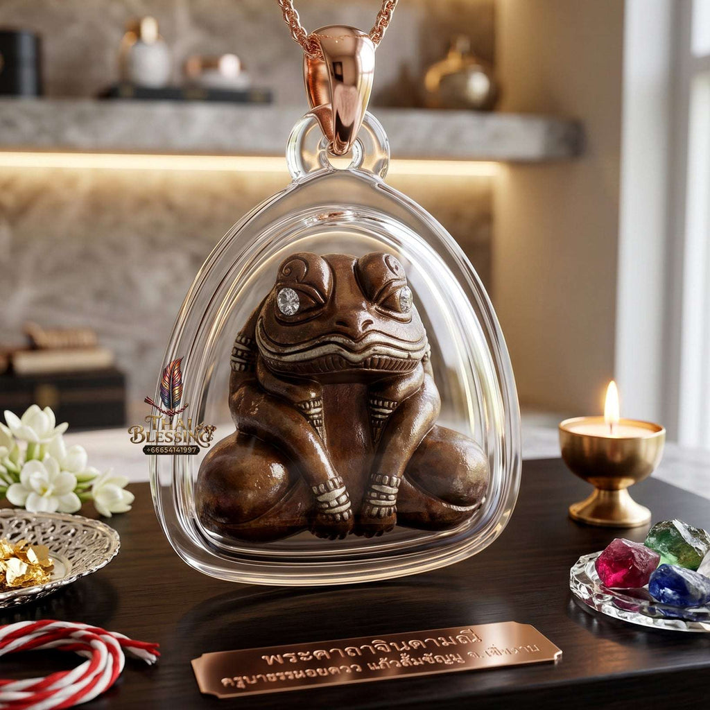 Authentic Thai Amulet Kop Kin Duean Moon-Devouring Liquidity Node - Khru Ba Chai Ya Patthaphi 2019, Sacred Nuea Samrit Bronze Sculpture, Elite Capital Extraction Asset & Asymmetric Brand Prosperity Token 6 Thai Blessing Co By RURUECHA