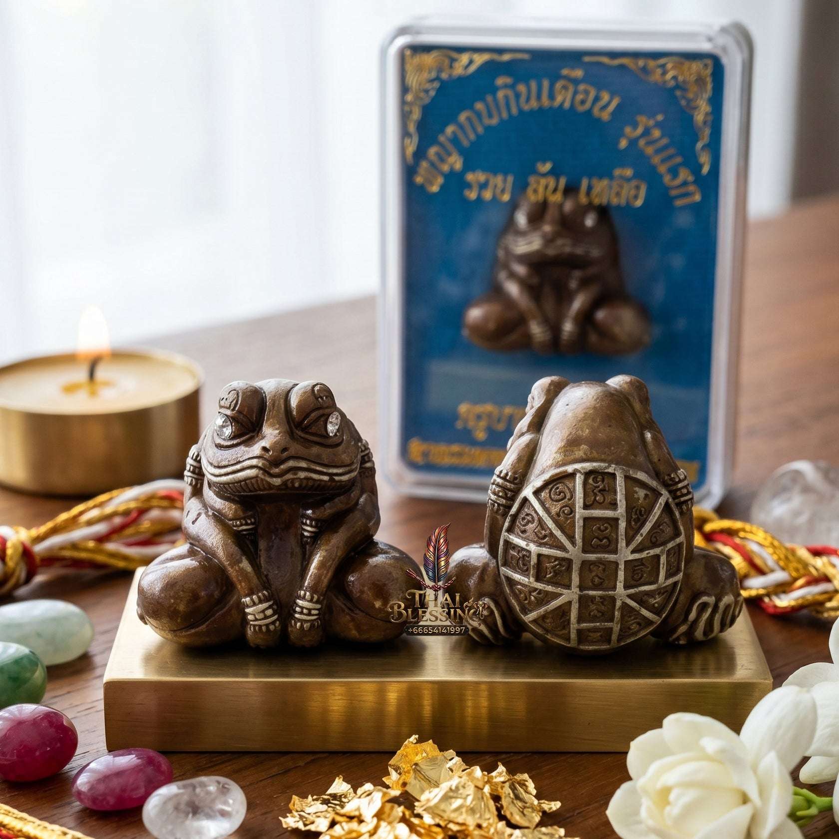 Authentic Thai Amulet Kop Kin Duean Moon-Devouring Liquidity Node - Khru Ba Chai Ya Patthaphi 2019, Sacred Nuea Samrit Bronze Sculpture, Elite Capital Extraction Asset & Asymmetric Brand Prosperity Token 6 Thai Blessing Co By RURUECHA