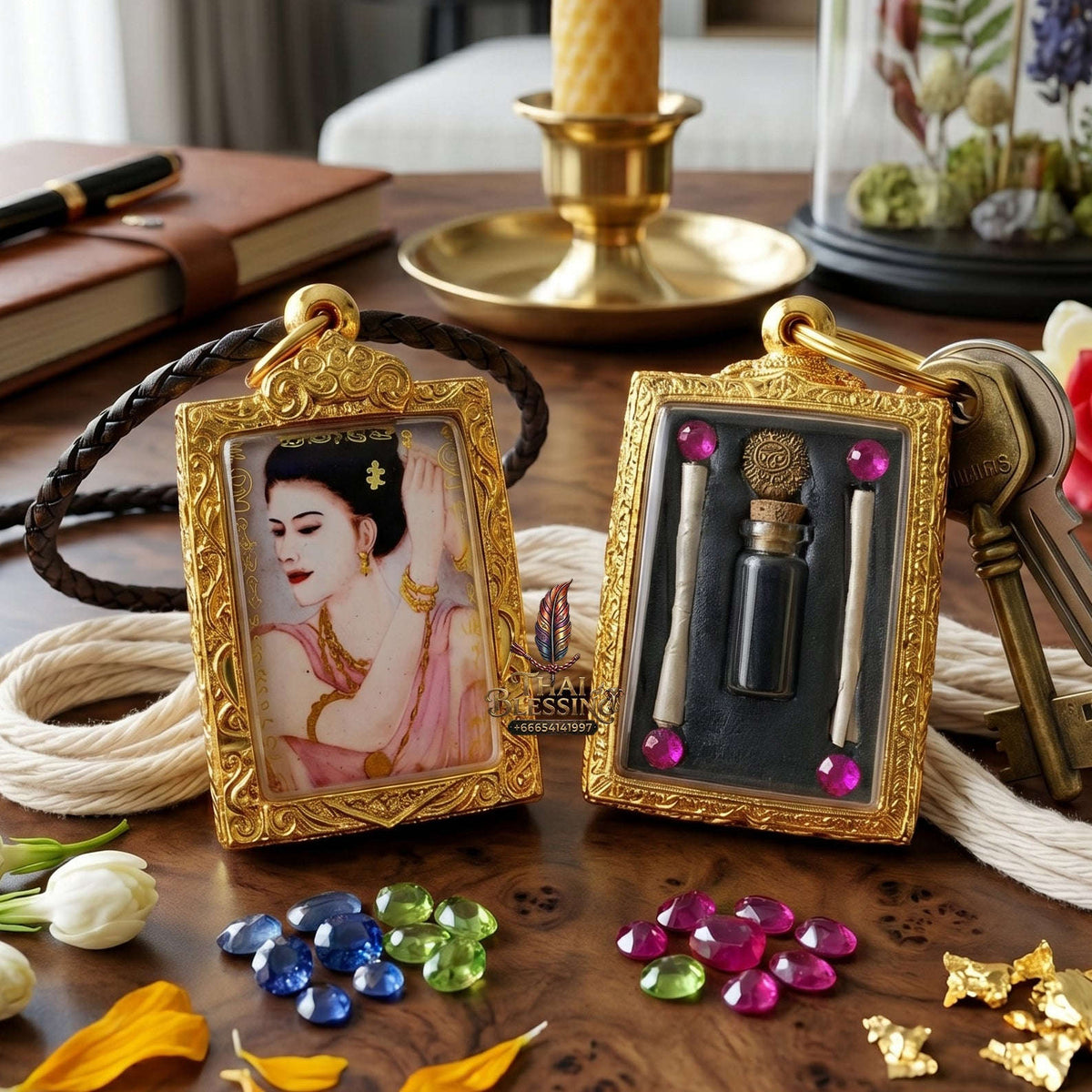 ✨🧘‍♂️💎 Authentic Thai Amulet Millionaire Deva Matrix - Mae Kham Mon Sovereign Capital Catalyst Locket, Phra Ajarn O Masterpiece