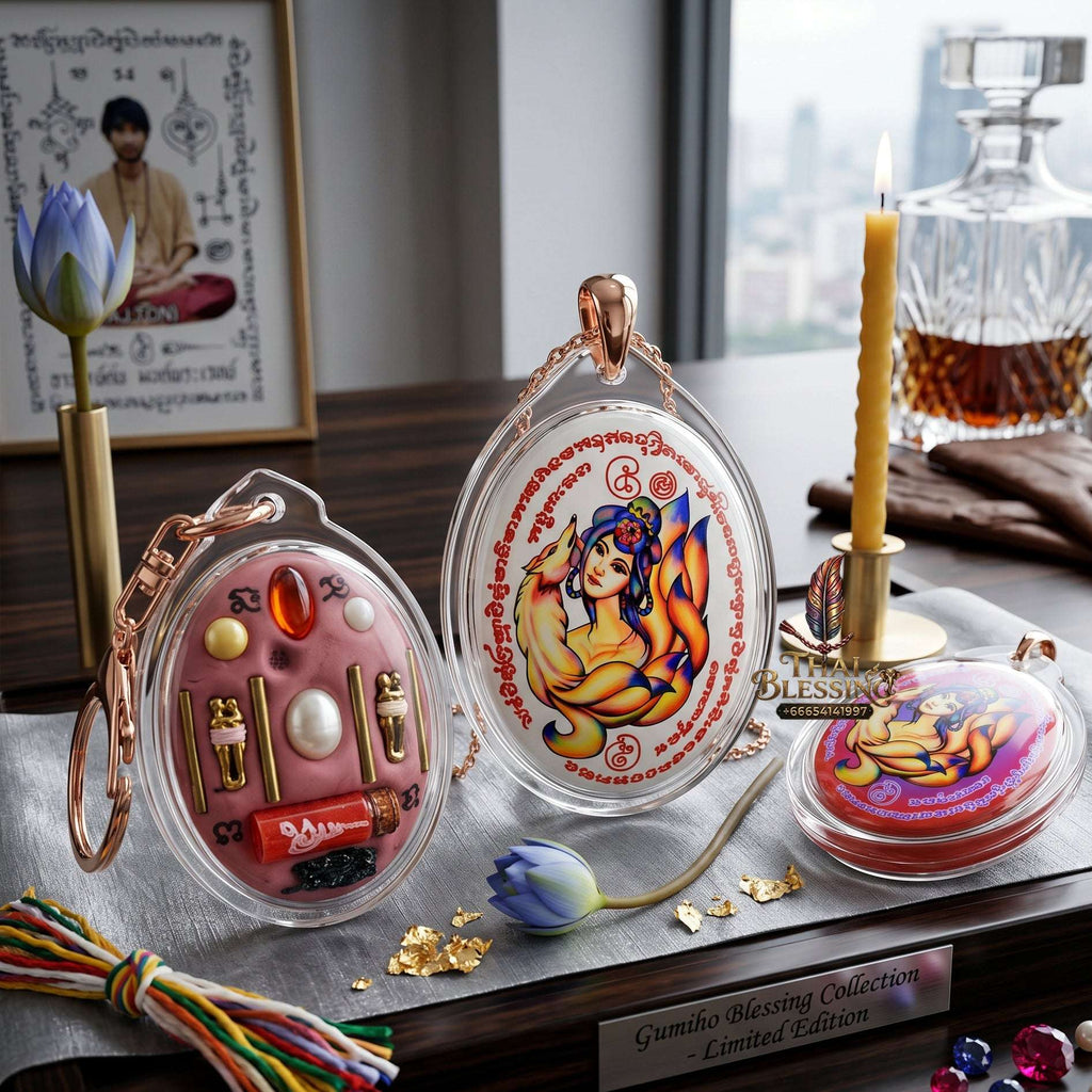 Authentic Thai Amulet Nine-Tailed Fox Oval Audience Alignment Node - Achan Ton Mon Phrawet 2016, High-Presence Profile Calibration Portrait Locket, Premium Charismatic Focus Array & Non-Frictional Customer Acquisition Filter