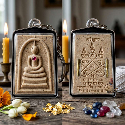 ✨ Authentic Thai Amulet Phra Somdej Pim Yai Ket Thaloo Boom Nuea Phong Namman - Blessed Charoen Porn Edition Talisman Supported by Luang Pu Sila and Luang Pu Wern 2567 for Ultimate Wealth and Royal Blessing Thai Blessing Co By RURUECHA