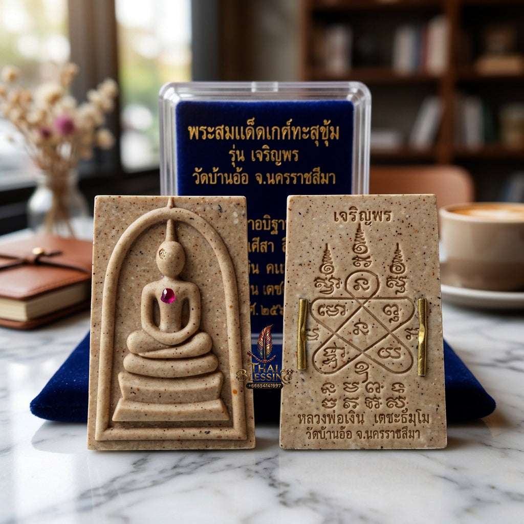 ✨ Authentic Thai Amulet Phra Somdej Pim Yai Ket Thaloo Boom Nuea Phong Namman - Blessed Charoen Porn Edition Talisman Supported by Luang Pu Sila and Luang Pu Wern 2567 for Ultimate Wealth and Royal Blessing