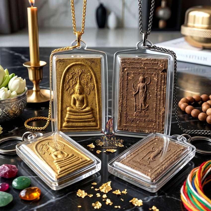 ✨ Authentic Thai Amulet Phra Somdej Prok Pho Kao Bai Phra Sivali - Blessed Jao Sua Rich Millionaire Edition Sacred Powder Talisman for Ultimate Wealth and Fate Shifting Thai Blessing Co By RURUECHA