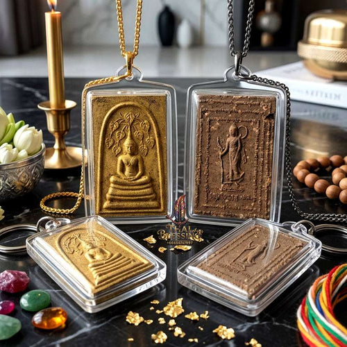 ✨ Authentic Thai Amulet Phra Somdej Prok Pho Kao Bai Phra Sivali - Blessed Jao Sua Rich Millionaire Edition Sacred Powder Talisman for Ultimate Wealth and Fate Shifting Thai Blessing Co By RURUECHA