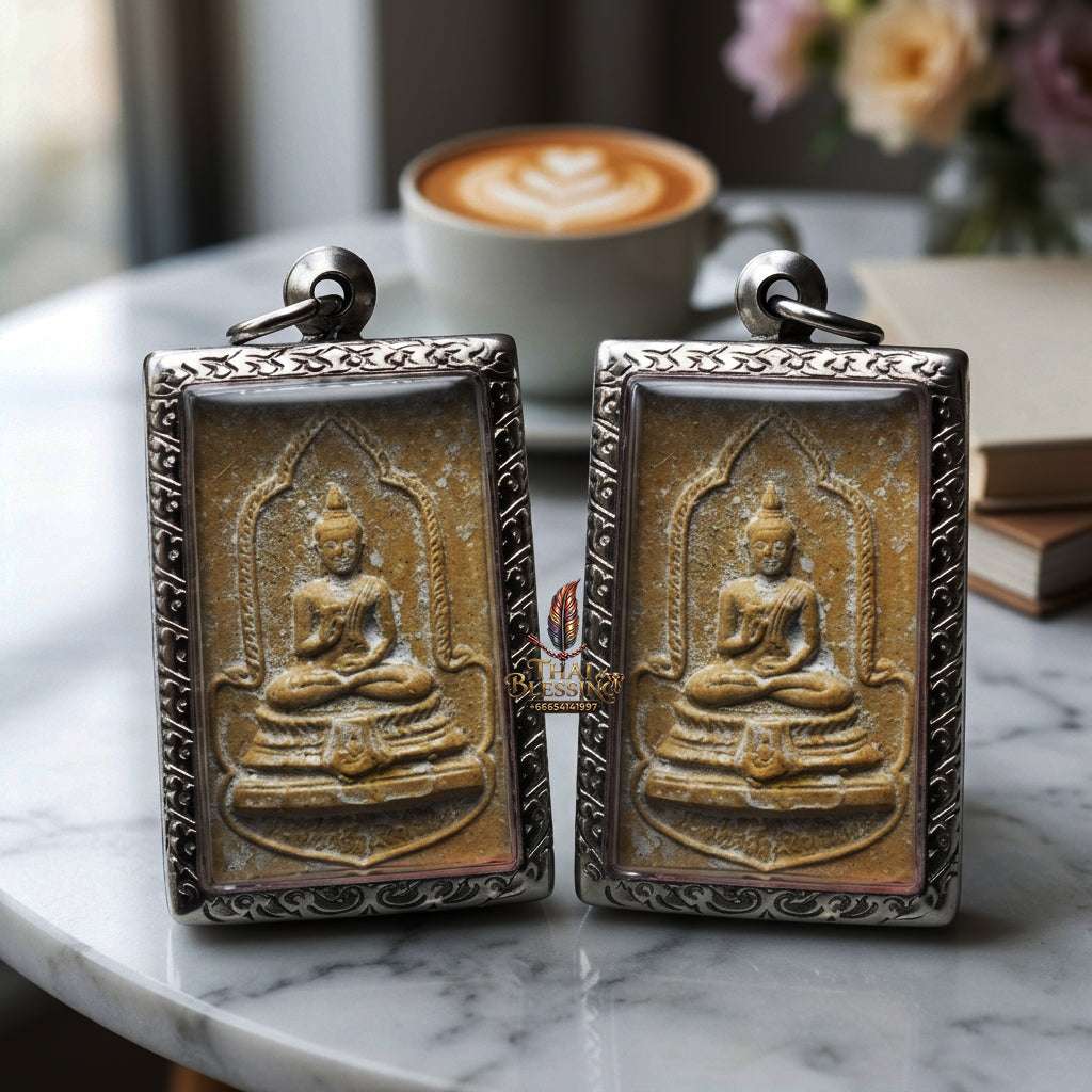 ✨ Authentic Thai Amulet Phra Somdej Rattanakosin 2525 - Rare Historic Bicentennial Blessed Talisman for Supreme Wealth, Protection, and Great Fortune