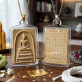 ✨ Authentic Thai Amulet Phra Somdej Than Singh Gold Takrut - Blessed Sacred Powder Talisman by Luang Phor Chern Wat Khok Thong 2536 for Extreme Wealth and Protection