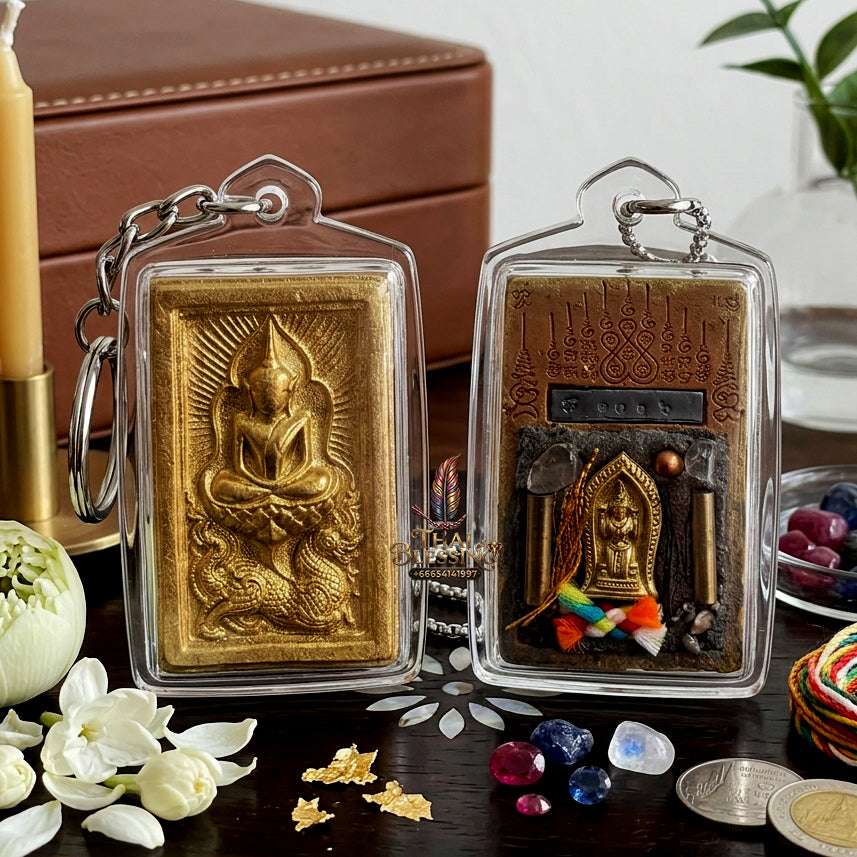 ✨ Authentic Thai Amulet Phra Somdej Waek Marn Ananta Sub Blessed Talisman for Prosperity and Protection Thai Blessing Co By RURUECHA