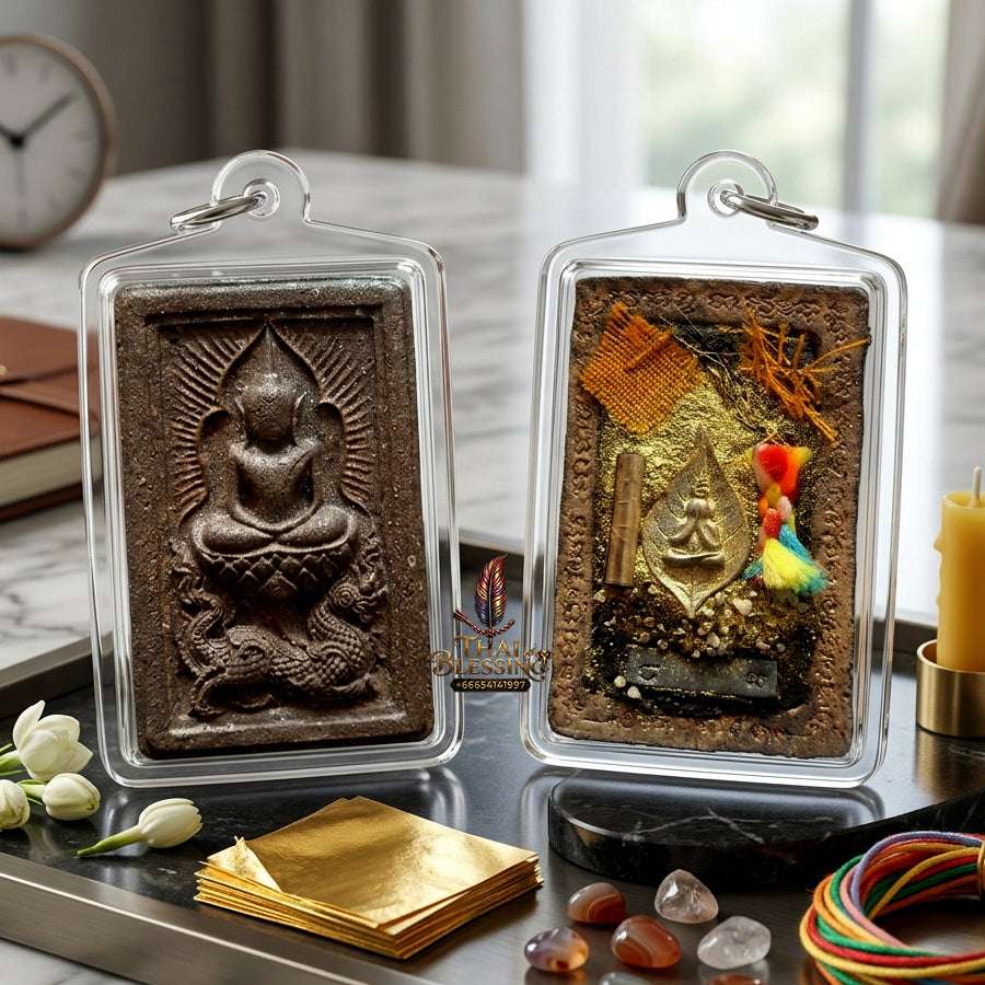 ✨ Authentic Thai Amulet Phra Somdej Waek Marn Ananta Sub Blessed Talisman for Prosperity and Protection Thai Blessing Co By RURUECHA