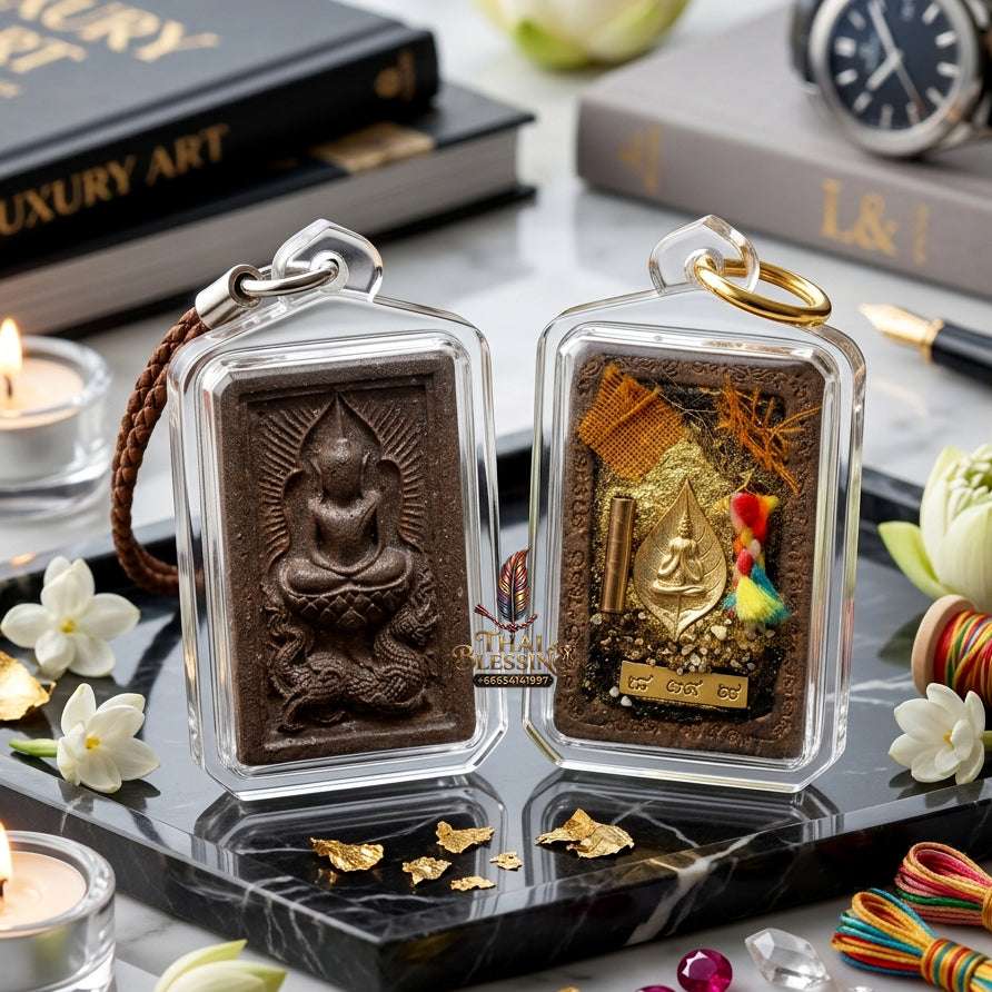 ✨ Authentic Thai Amulet Phra Somdej Waek Marn Ananta Sub Blessed Talisman for Prosperity and Protection Thai Blessing Co By RURUECHA