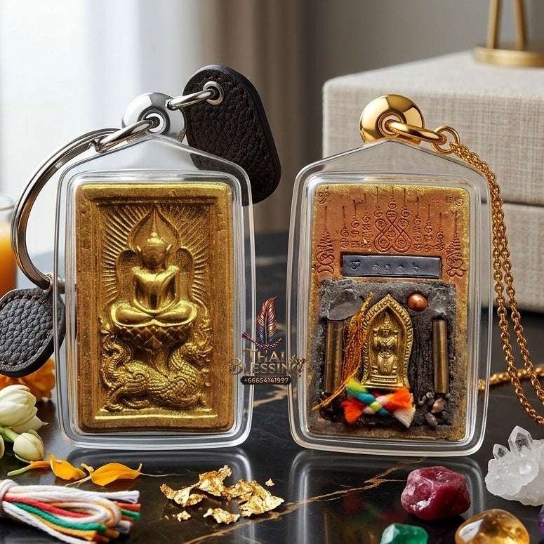✨ Authentic Thai Amulet Phra Somdej Waek Marn Ananta Sub Blessed Talisman for Prosperity and Protection Thai Blessing Co By RURUECHA
