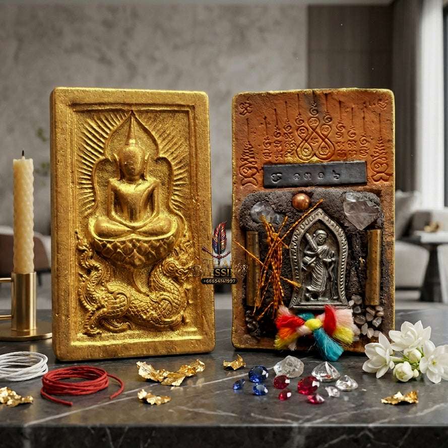 Authentic Thai Amulet Phra Somdej Waek Marn Ananta Sub Blessed Talisman for Prosperity and Protection Thai Blessing Co By RURUECHA