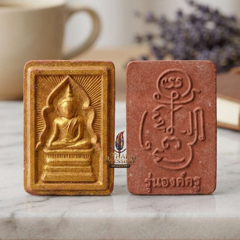✨ Authentic Thai Amulet Phra Somdej Whak Marn Mae Thorani Wahn Saboo Lued - Blessed First Edition Sacred Powder Talisman for Ultimate Success and Protection