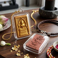 ✨ Authentic Thai Amulet Phra Somdej Whak Marn Mae Thorani Wahn Saboo Lued - Blessed First Edition Sacred Powder Talisman for Ultimate Success and Protection Thai Blessing Co By RURUECHA