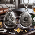 ✨🔮👤 Authentic Thai Amulet Sovereign Shadow Node - Phra Ajarn Wet Surin Closed-Eye Bio-Botanical Matrix, High-Density Asymmetric Defense Core