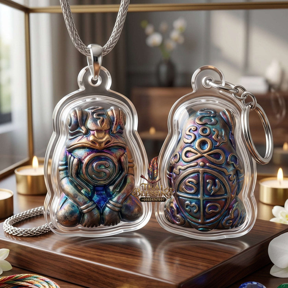 ✨👑🐸 Authentic Thai Amulet Sovereign Wealth Extraction Node - Khruba Kamfan Racha Choke Kop Kin Duean, Lanna Abundance Asset