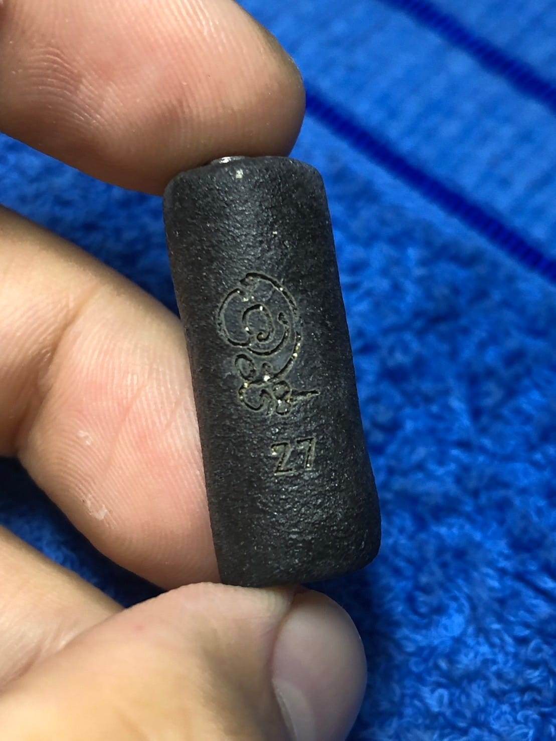 Authentic Thai Blessing Amulet Gold Talisman Cylinder One-Sake.com 1 2 1-2-