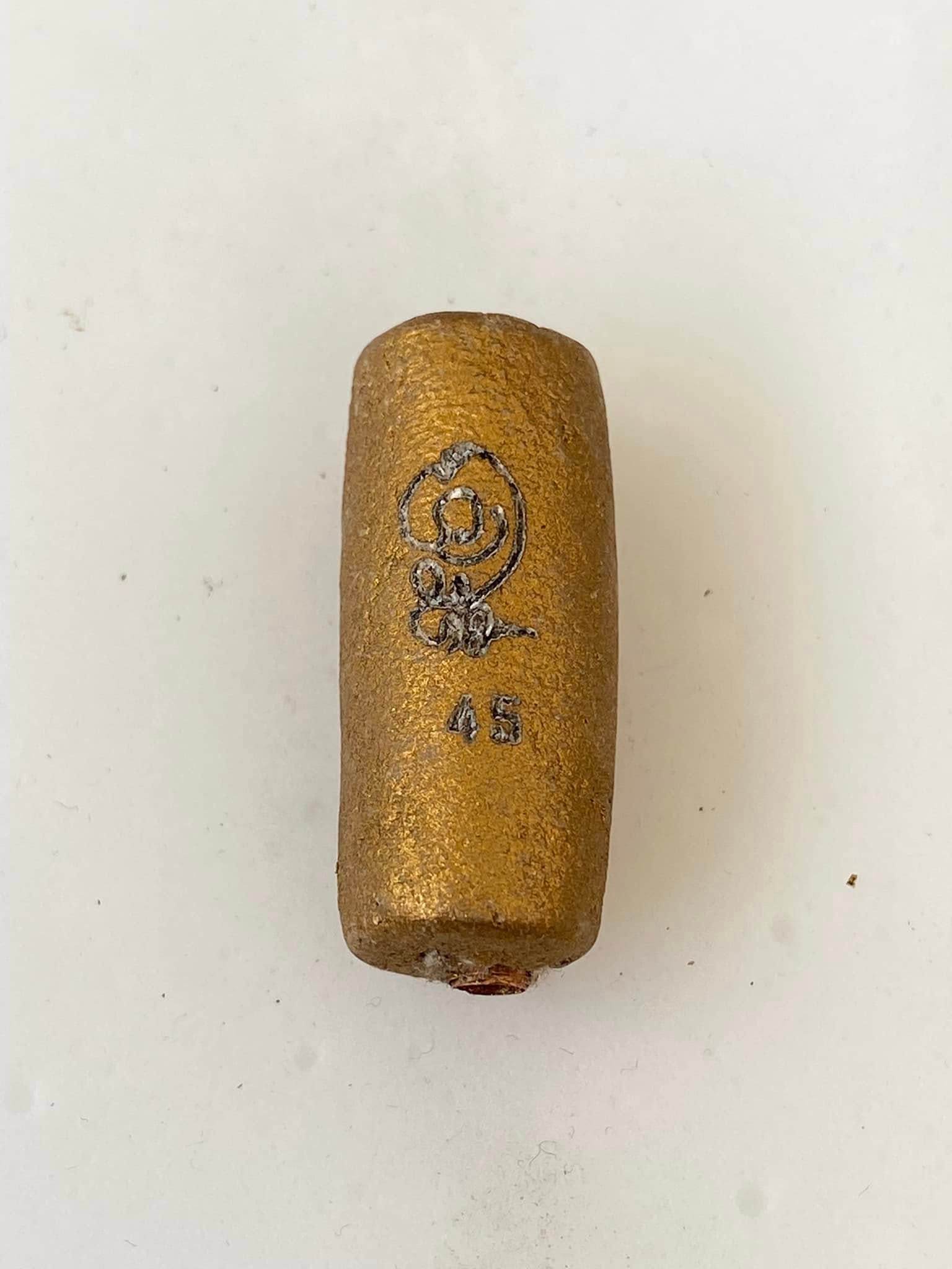 Authentic Thai Blessing Amulet Gold Talisman Cylinder One-Sake.com 1 2 1-2-