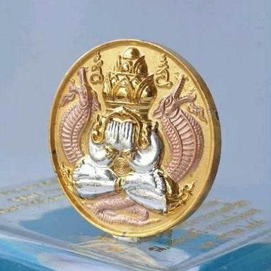 Authentic Phra Pid Ta Pang Pakarn Coin - Buy Blessing Coins for Spiritual Prosperity