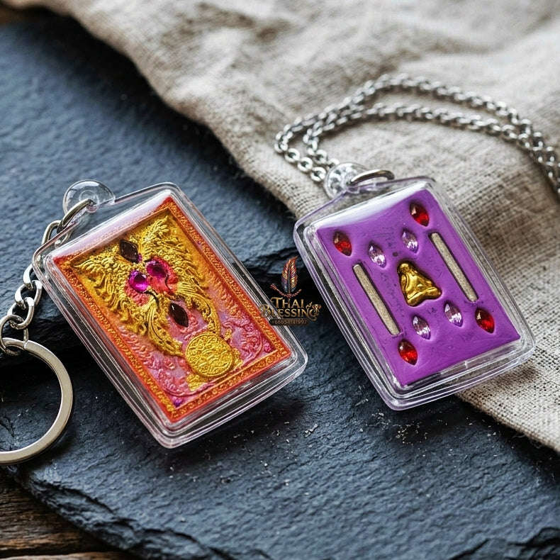 Authentic Thai Butterfly King Amulet "Thep Chamlaeng Phamon BE 2555" - Supreme Metta Charm, Sales Magnet & Wealth Attraction