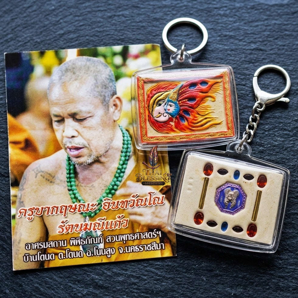 Authentic Thai Butterfly King Amulet "Thep Chamlaeng Phamon BE 2555" - Supreme Metta Charm, Sales Magnet & Wealth Attraction