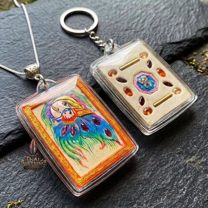 Authentic Thai Butterfly King Amulet "Thep Chamlaeng Phamon BE 2555" - Supreme Metta Charm, Sales Magnet & Wealth Attraction