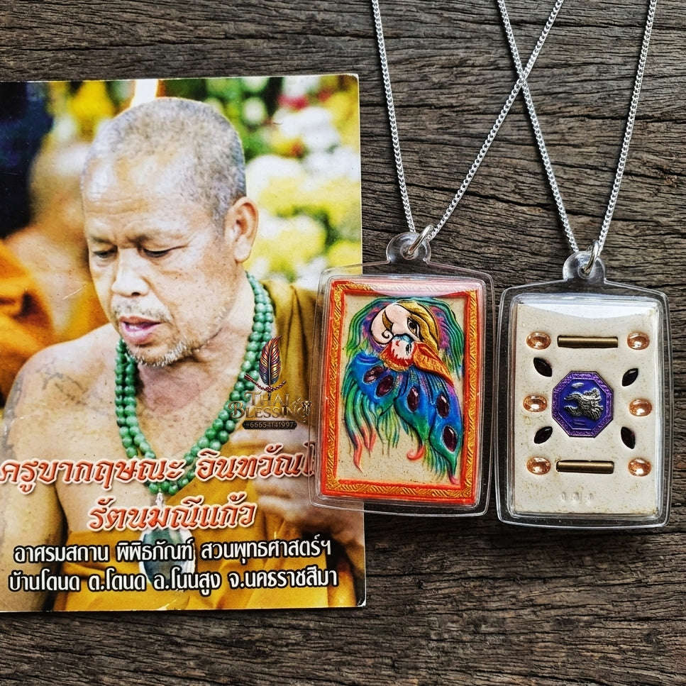 Authentic Thai Butterfly King Amulet "Thep Chamlaeng Phamon BE 2555" - Supreme Metta Charm, Sales Magnet & Wealth Attraction