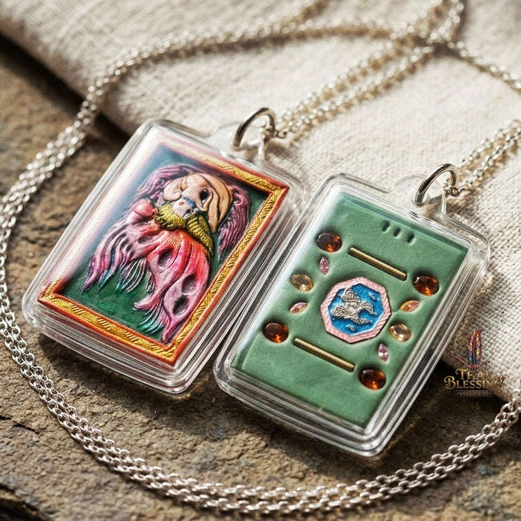 Authentic Thai Butterfly King Amulet "Thep Chamlaeng Phamon BE 2555" - Supreme Metta Charm, Sales Magnet & Wealth Attraction