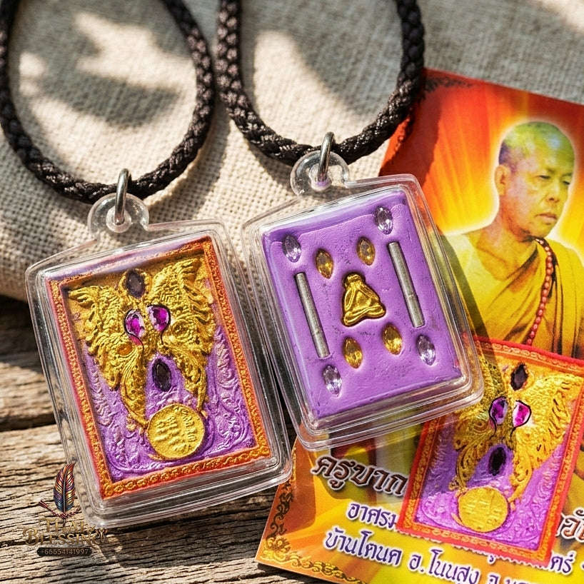 Authentic Thai Butterfly King Amulet "Thep Chamlaeng Phamon BE 2555" - Supreme Metta Charm, Sales Magnet & Wealth Attraction