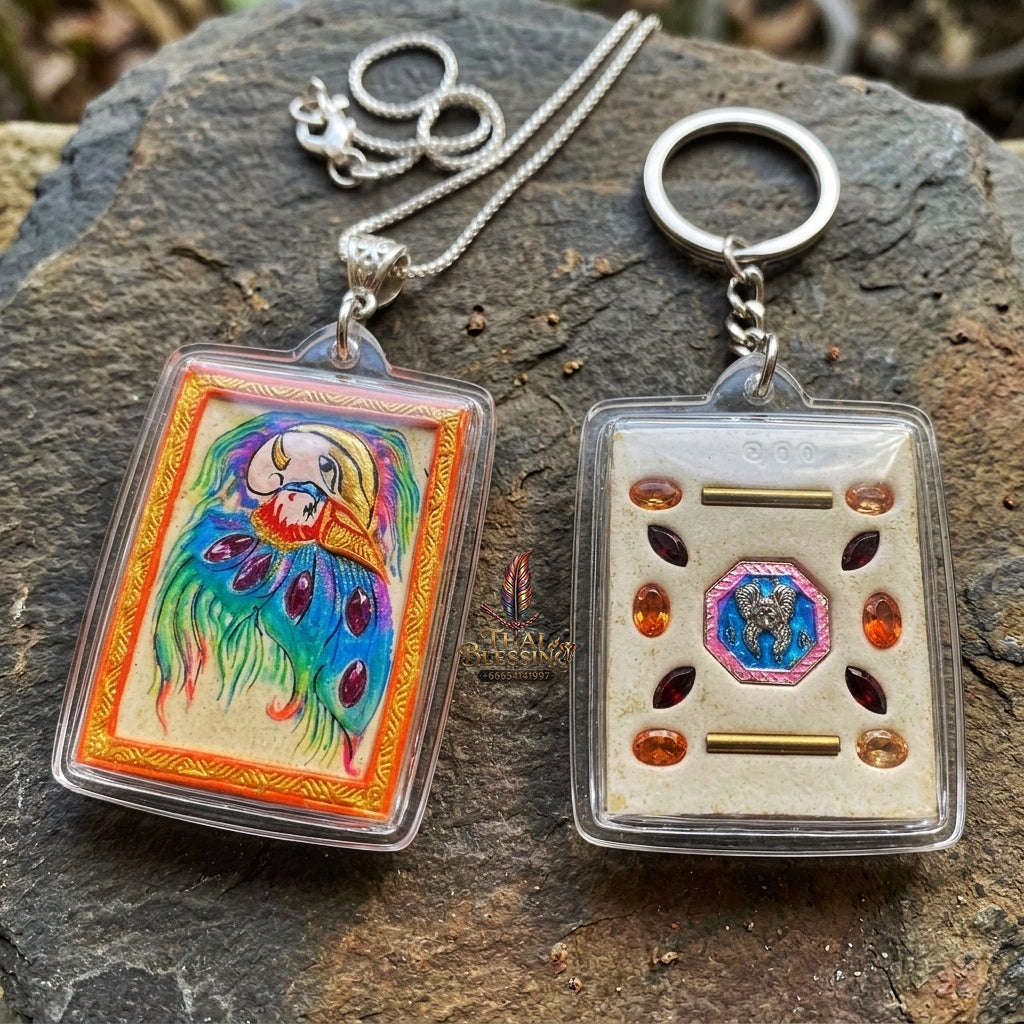Authentic Thai Butterfly King Amulet "Thep Chamlaeng Phamon BE 2555" - Supreme Metta Charm, Sales Magnet & Wealth Attraction