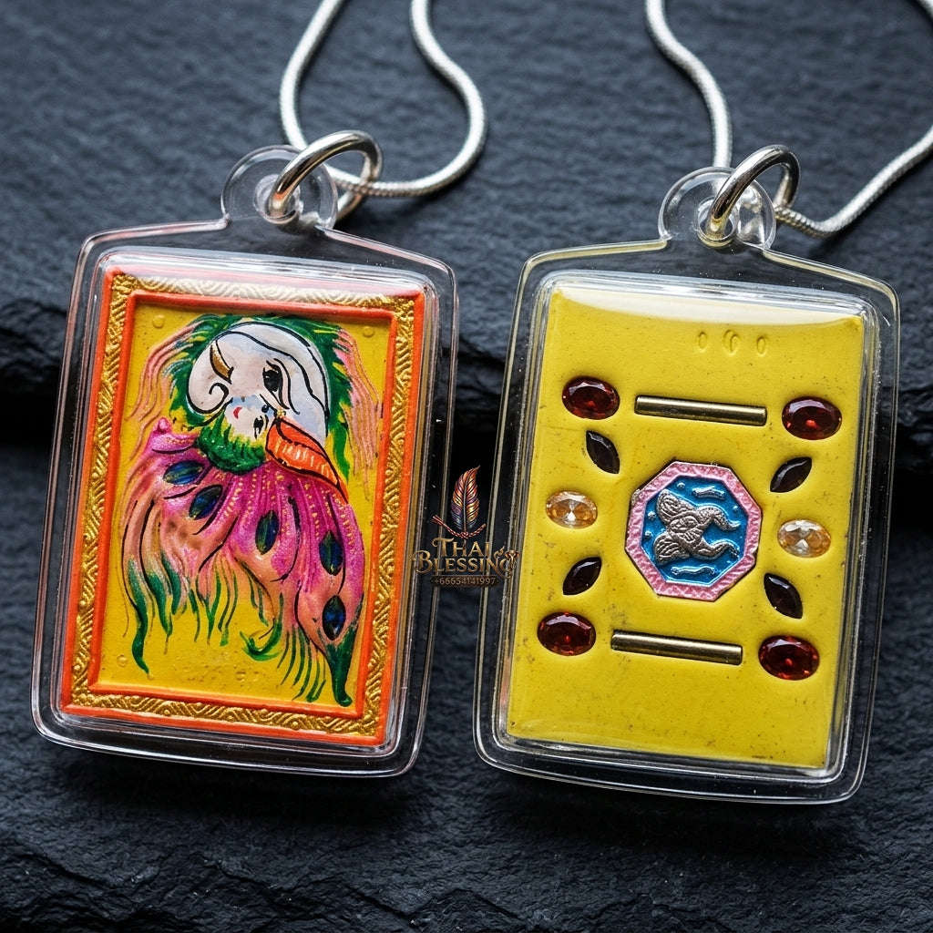 Authentic Thai Butterfly King Amulet "Thep Chamlaeng Phamon BE 2555" - Supreme Metta Charm, Sales Magnet & Wealth Attraction
