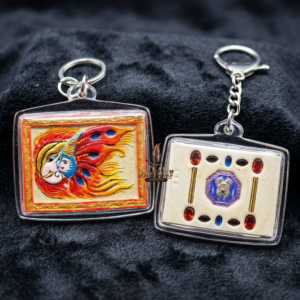 Authentic Thai Butterfly King Amulet "Thep Chamlaeng Phamon BE 2555" - Supreme Metta Charm, Sales Magnet & Wealth Attraction