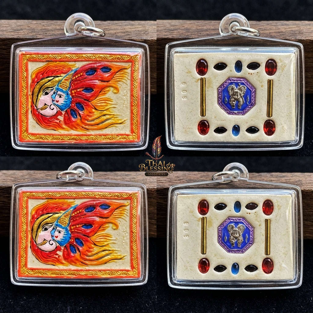 Authentic Thai Butterfly King Amulet "Thep Chamlaeng Phamon BE 2555" - Supreme Metta Charm, Sales Magnet & Wealth Attraction