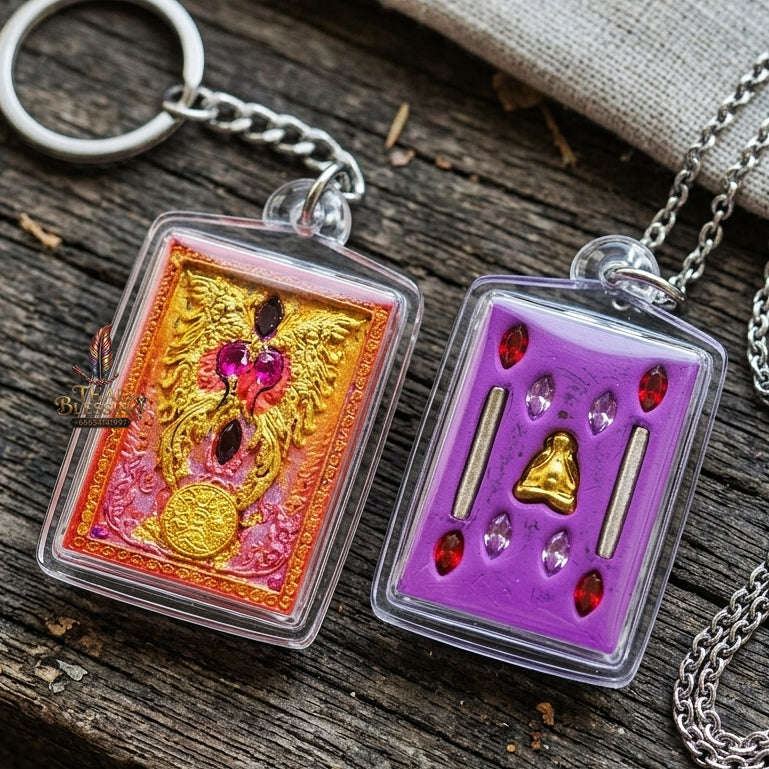 Authentic Thai Butterfly King Amulet "Thep Chamlaeng Phamon BE 2555" - Supreme Metta Charm, Sales Magnet & Wealth Attraction