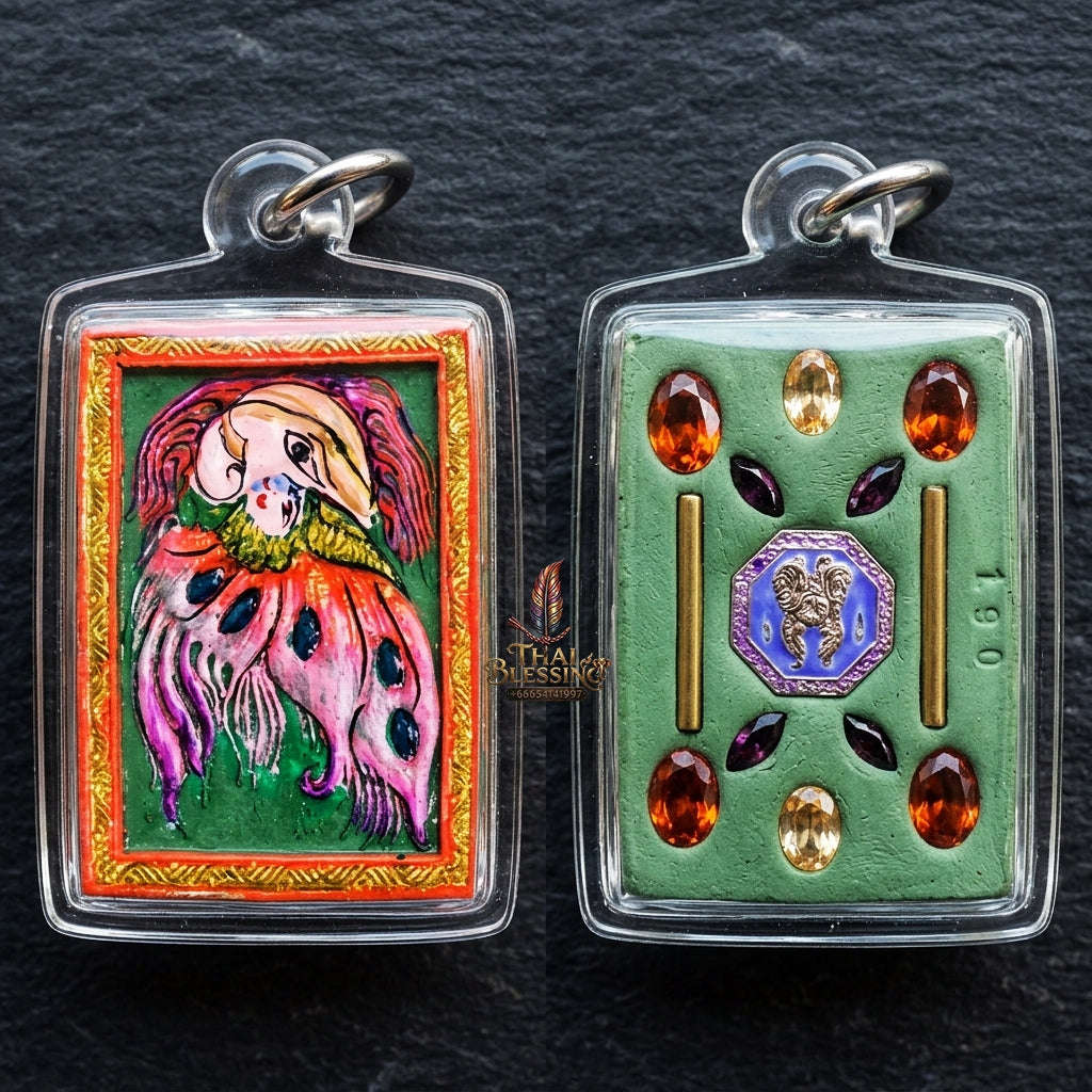 Authentic Thai Butterfly King Amulet "Thep Chamlaeng Phamon BE 2555" - Supreme Metta Charm, Sales Magnet & Wealth Attraction